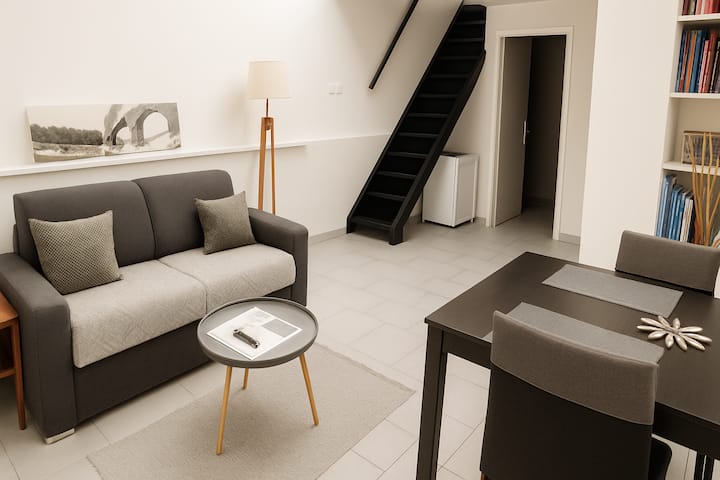 Terrasse & Clim – Duplex à 10 Min Des Arènes - Museum Romanité