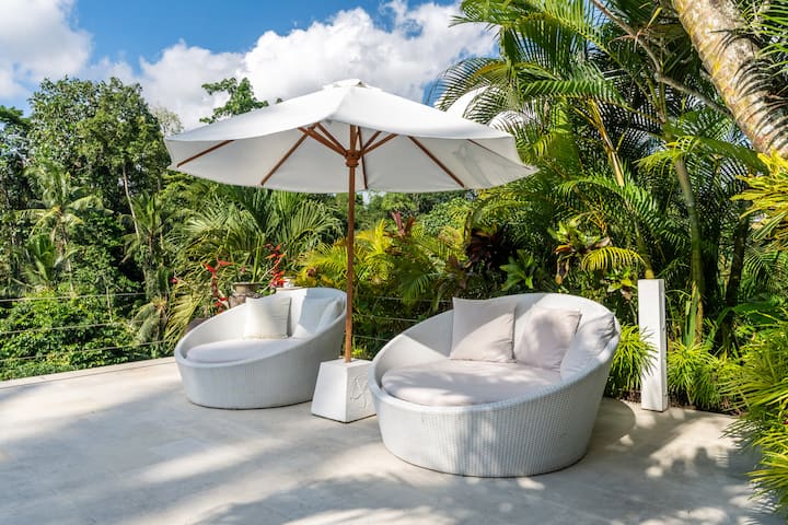 Pool terraces at Villa Jacques