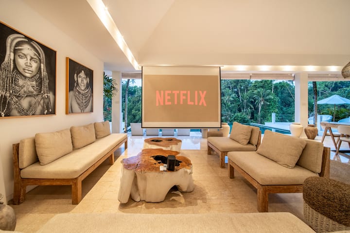 Living room at Villa Jacques
