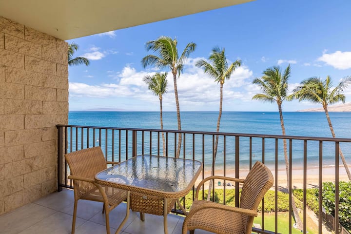Kihei Beach Unit 503 Charming Oceanfront Condo On Beautiful Sugar Beach - Kahului, HI