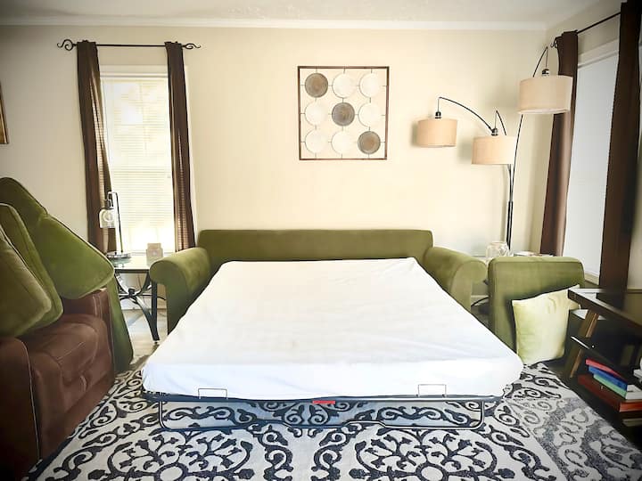 Queen Size Sleeper Sofa Open