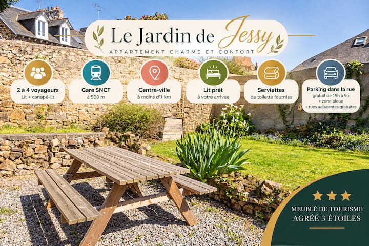 Classé * * * Le Jardin De Jessy -Quartier Garesncf - Saint-Brieuc