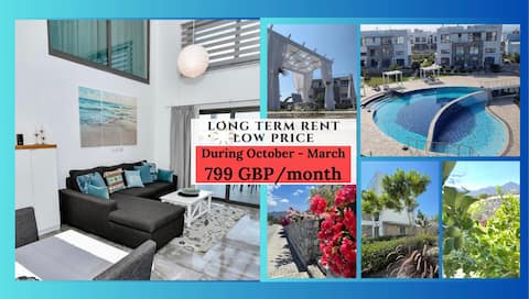 AQUA MARINE Cyprus, garden apartment with sea view