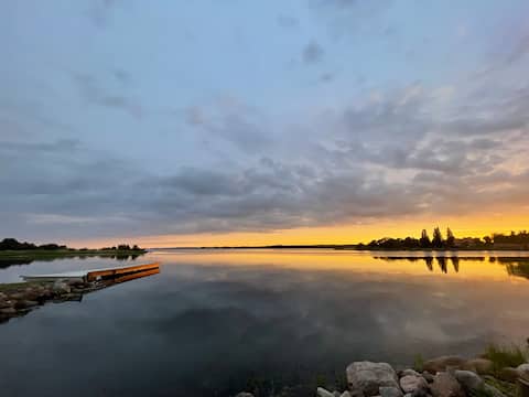 Cabin with lake view