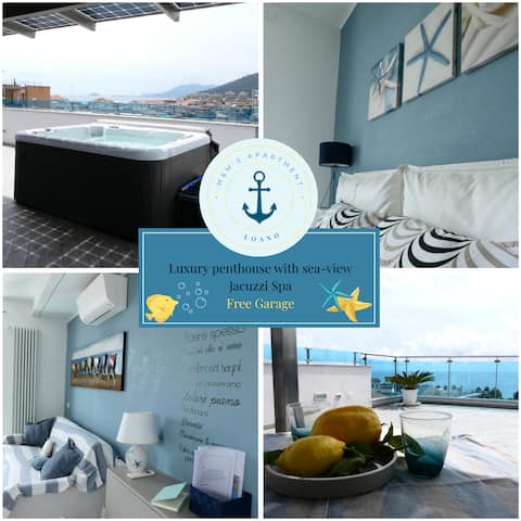 Luxury penthouse - terrace 100mq - jacuzzi spa