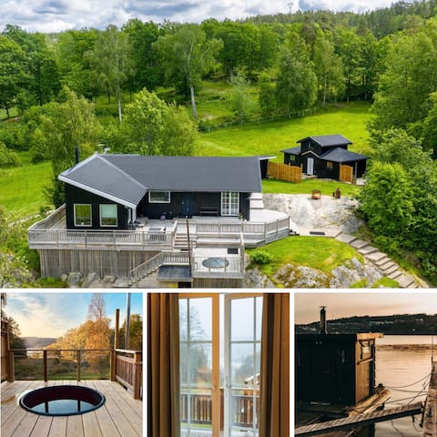 Seaside escape with hot tub, sauna & ocean views