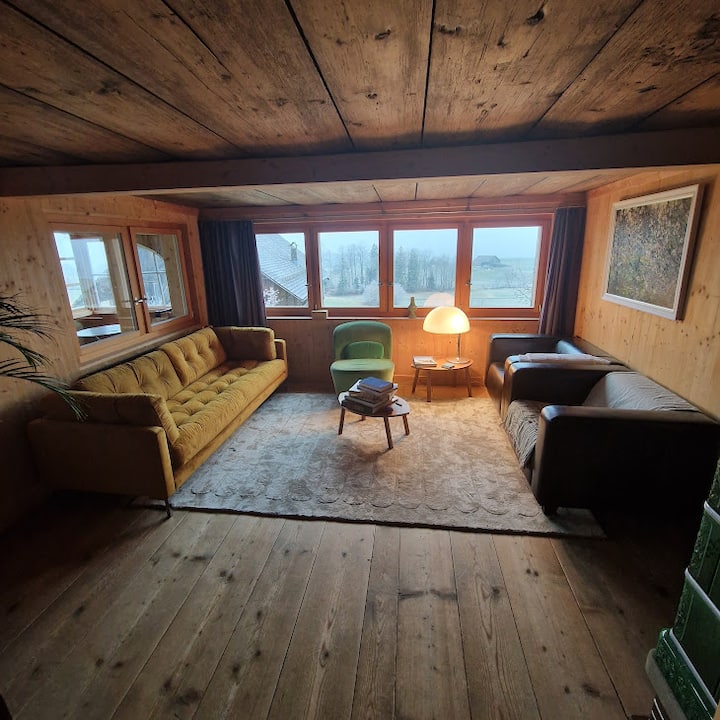 Charming Historical Wooden Farmhouse In Swiss Alps - Stans