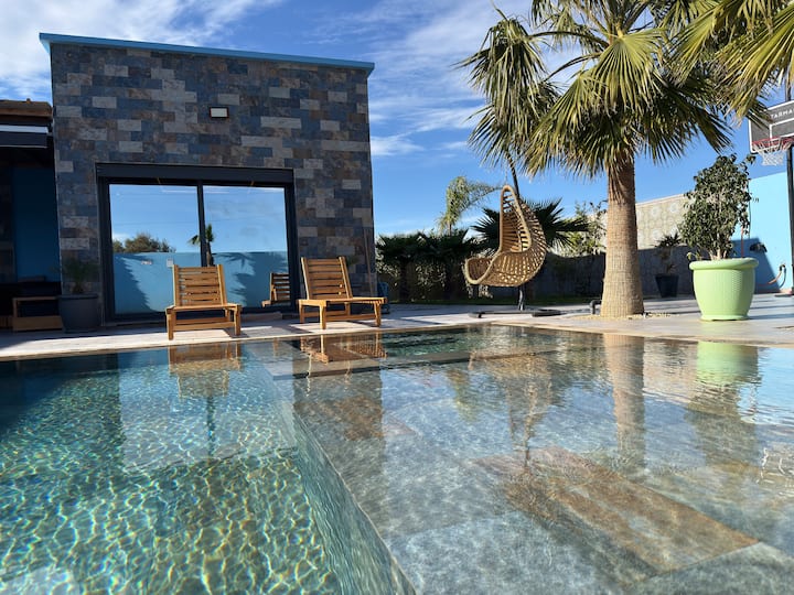 Vue extérieure de la Villa Berkane avec piscine XL, Berkane Maroc