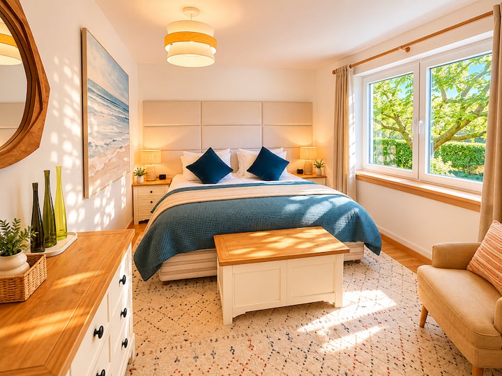 Super king master bedroom.