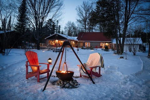 Cozy Cabin • Fireplace • Algonquin Pass• King Bed