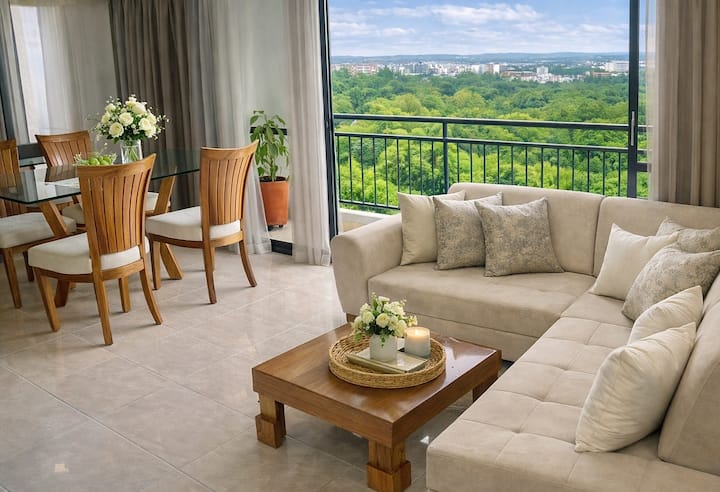 Modern 3BR /Pool, AC & Parking / Bochalema