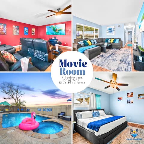 Family Retreat w/ Theater, Pool & Outdoor Dining