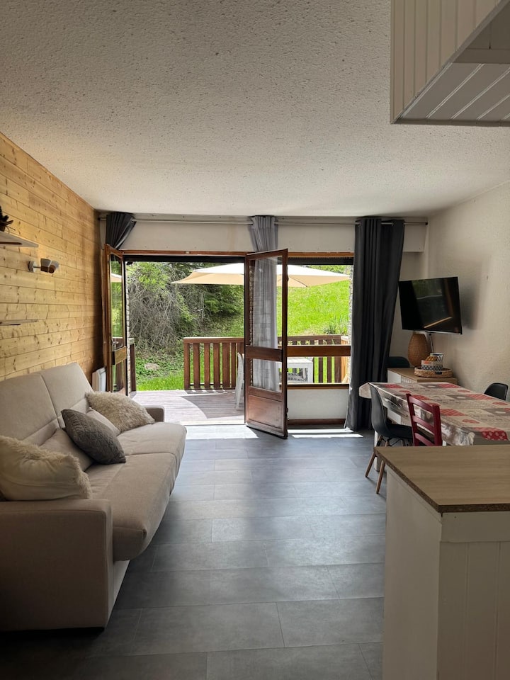 Cozy Appartement Avec Terrasse à Pra Loup 1600 - Pra-Loup