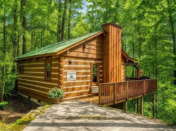 Hot Tubgas Fireplaceking Bedsecludedcommunity Poolcozy - Bearadise - Townsend, TN