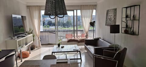 Top performing Airbnb: Superb 110 m2 apartment with a view of the Meuse in Liège