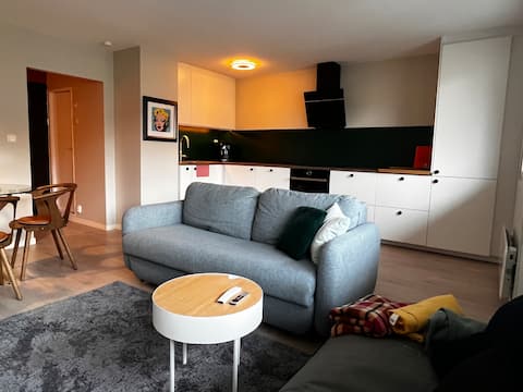 Top Airbnb: Modern apartment w/balcony- central and quiet area in Grünerløkka