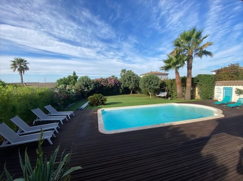 Villa with pool near Cap d'Agde and Marseillan