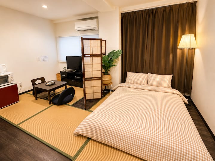 Cozy Japanese Room|20㎡ Tatami Area|2 Guests - Osaka