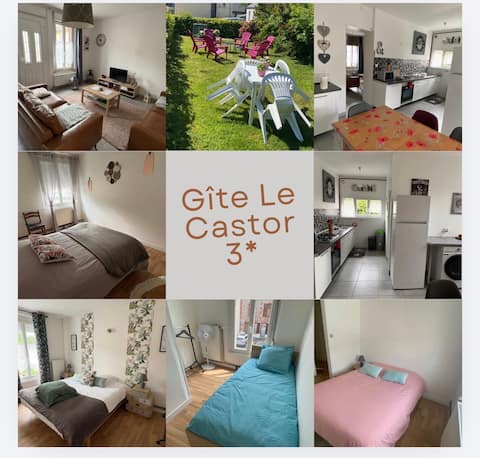 Le Castor 3-star gîte with large garage