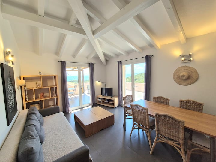 F3 N°7 - Stunning 2br Villa Palombaggia Sea View - Porto Vecchio
