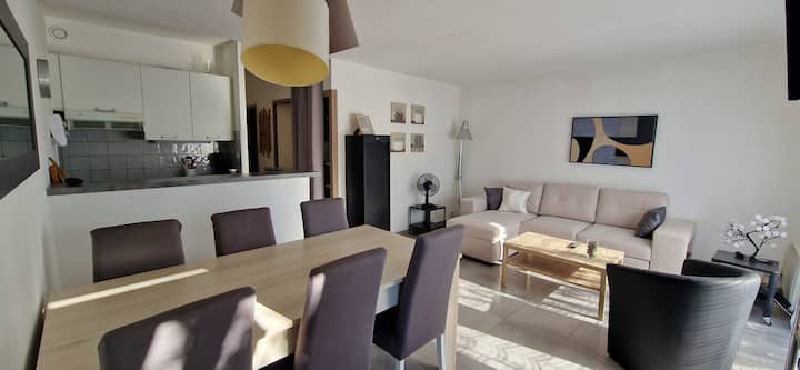 T2 Cabine Avec Terrasse, Parking, Piscine, Tennis - Agde