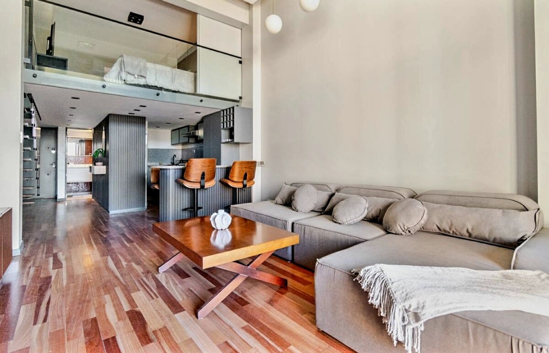 Loft amoblado de 1 dormitorio y 1,5 baños en Vicente López