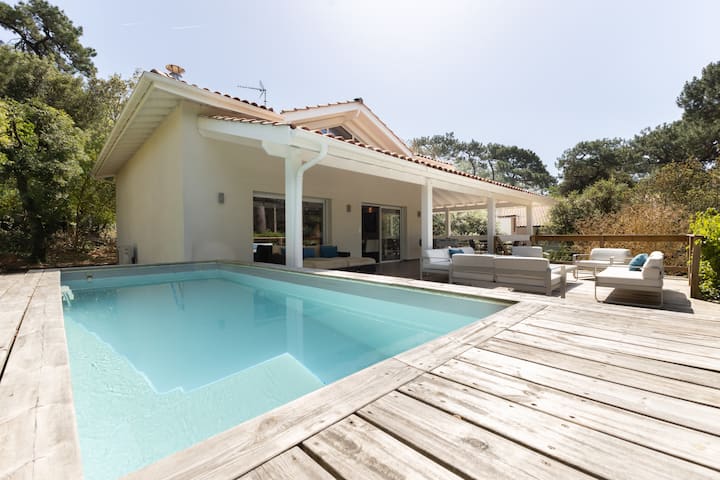 Villa Gauzes - California-inspired Villa Heated Pool, A/c & Comfort - Cap Ferret