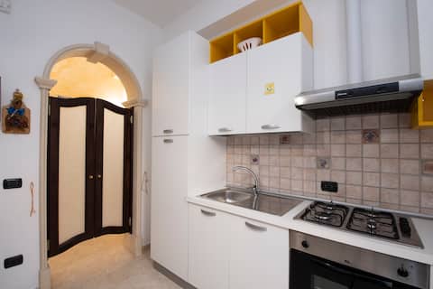 Independent apartment on the ground floor.