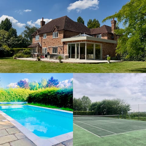 Family Friendly Country House - Pool & tennis