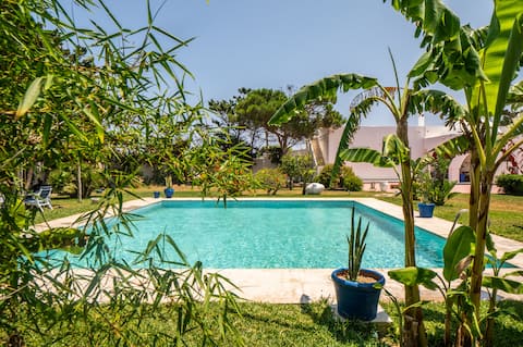 Mediterranean Seaside Villa with Pool