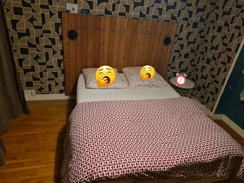 Bedroom, bathroom, private toilet