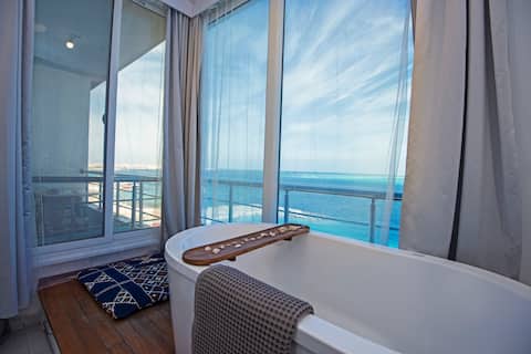 🌞Amazing 2bdr seaview flat in the ❤️ of Hurghada