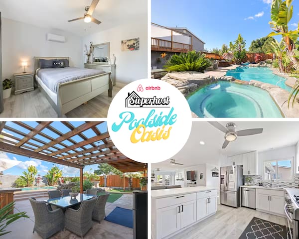 5BR | Salt Water Pool | Hot Tub | Fire Pit| BBQ