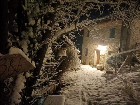 Bologna hill coutryside Ancient Stone House