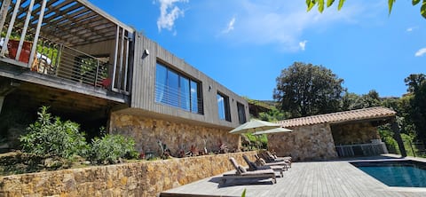 Villa U Casa Legnu & its sheepfold, mountain view