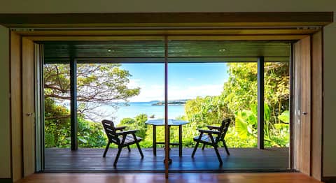 Villa Sachibaru Building A: Spend a peaceful moment in a quiet space with a sea view cafe [Hama Beac