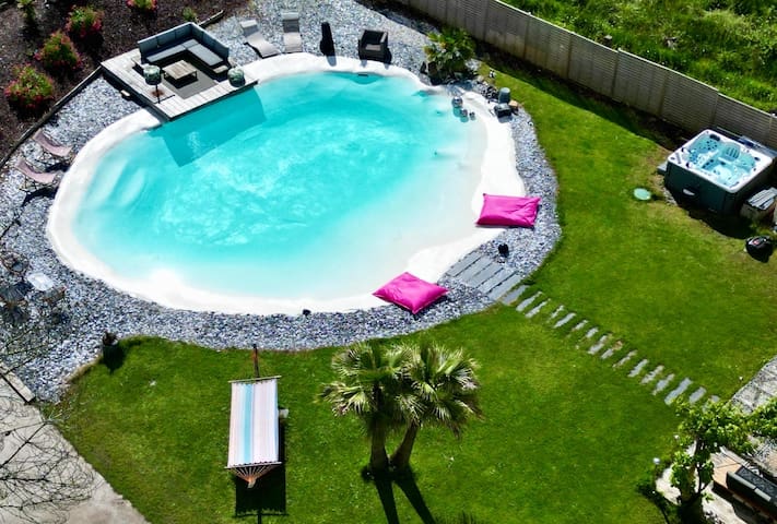 Campagne,piscine lagon,spa,bien-être!