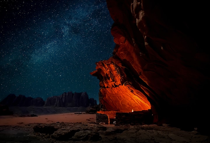 Wadi Rum Sunset Cave