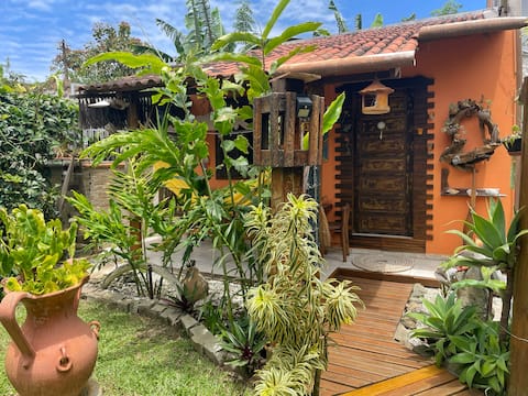Popular Airbnb listing: Green corner 300m from the beach in Penha-SC in Penha