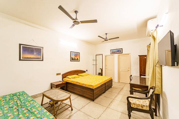 View of room from entrance.