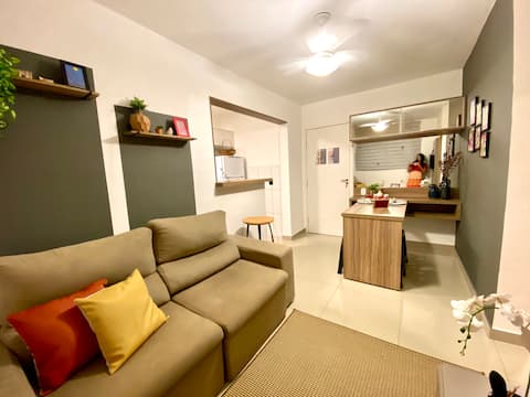 Successful Airbnb property: Cozy apartment and very well located. in Uberaba