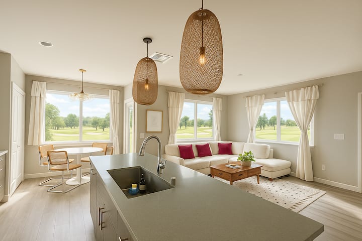 Golf Course View - 2 Bed and 2.5 Bathrooms