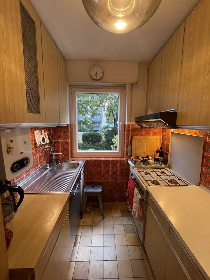 Zentrales Zimmer Mit Retro-charme Und Katze - Stuttgart
