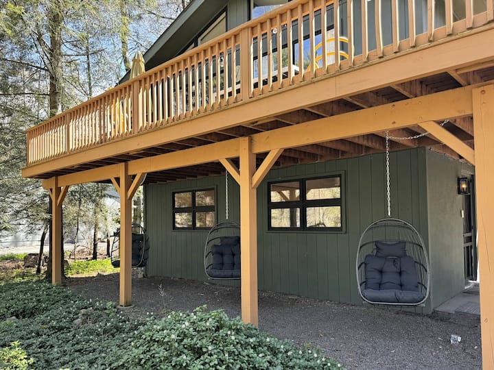 Hot Tub+Fire Pit | Game Room Lake Naomi Golden Owl - Chalets for