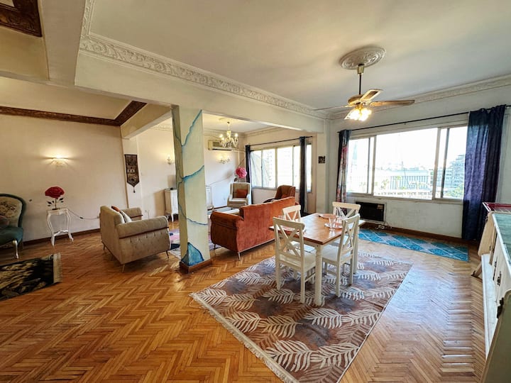 Central Location& Bright Flat❤walk To The Nile❤ - カイロ