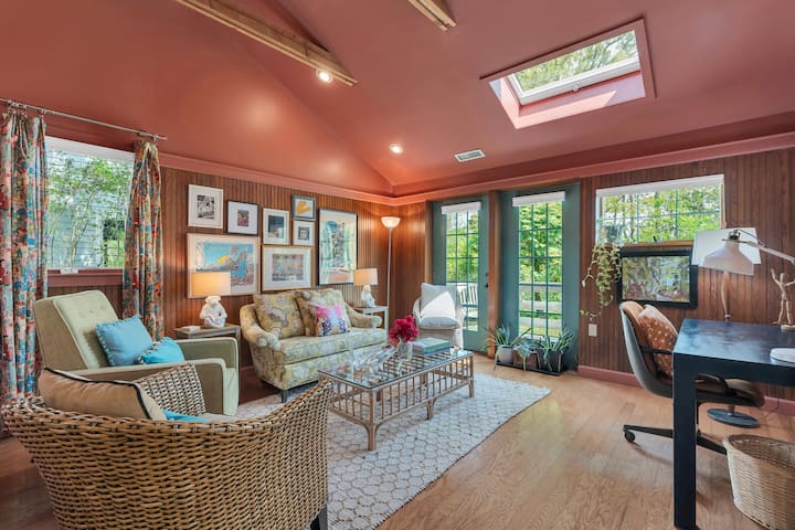 "Red House on the Knoll" at Indian Cove