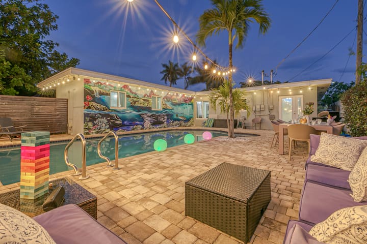 Lvs Casa Delmar- Outdoor Oasis & Heated Pool 5 Min 2 Beach - Fort Lauderdale