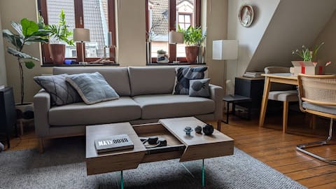 Top Airbnb: 2-Level Apartment with XL Roof Terrace & Air Conditioning in Köln