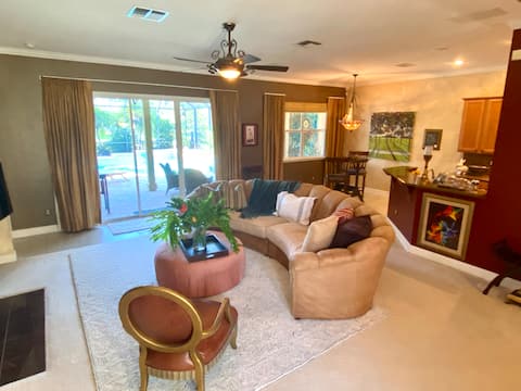 Successful Airbnb property: Luxury home-6 guests-pool. Gated golf community in World Golf Village