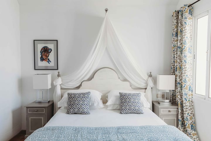 Bedroom in Casa Abanico at Molino del Carmen